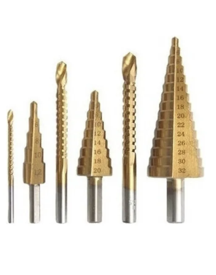 Juego De 6 Brocas De Sierra Escalonada